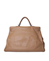 Travel Kelly 50 Taurillon Clemence Leather in Alezan, back view